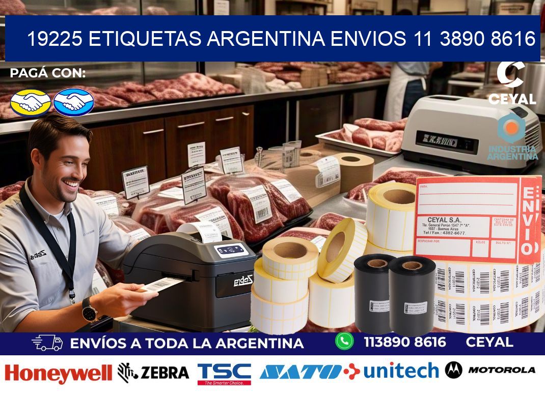 19225 ETIQUETAS ARGENTINA ENVIOS 11 3890 8616