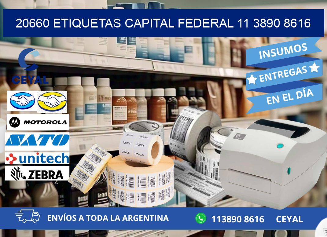 20660 ETIQUETAS CAPITAL FEDERAL 11 3890 8616