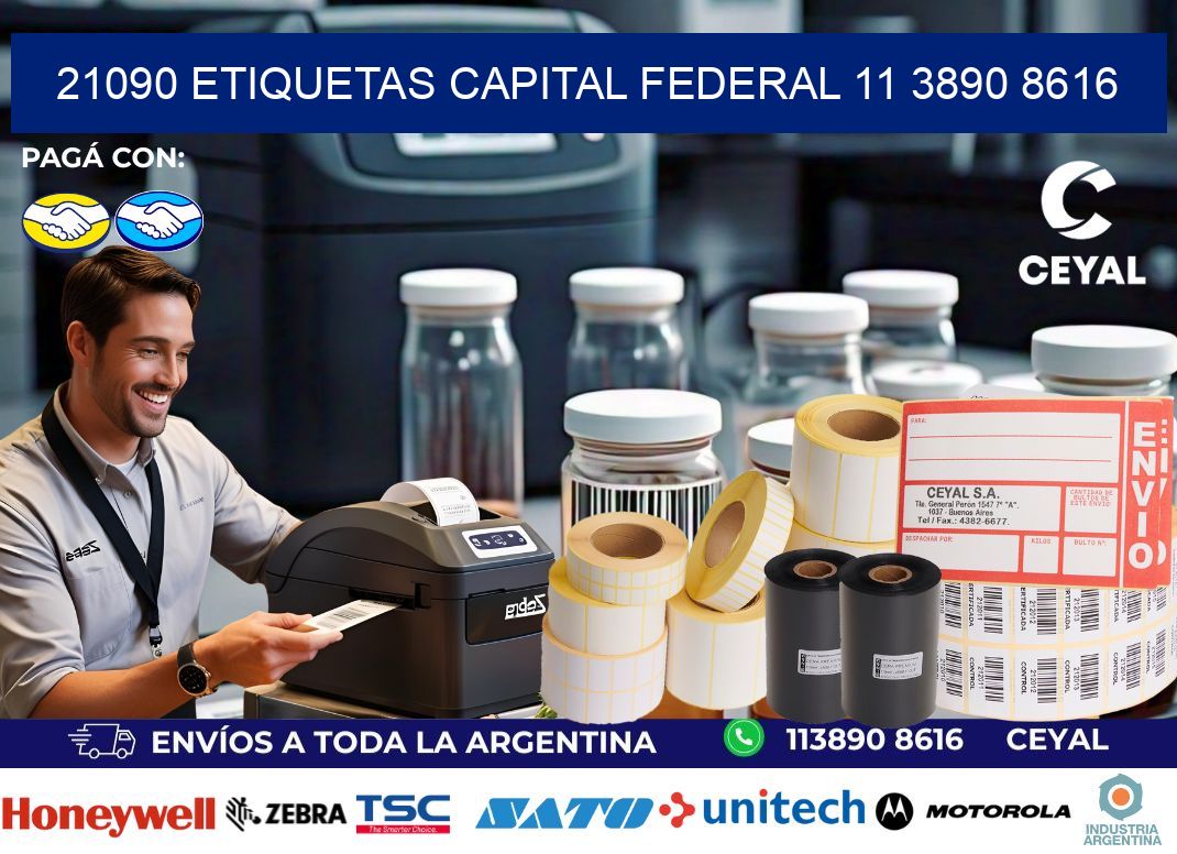 21090 ETIQUETAS CAPITAL FEDERAL 11 3890 8616