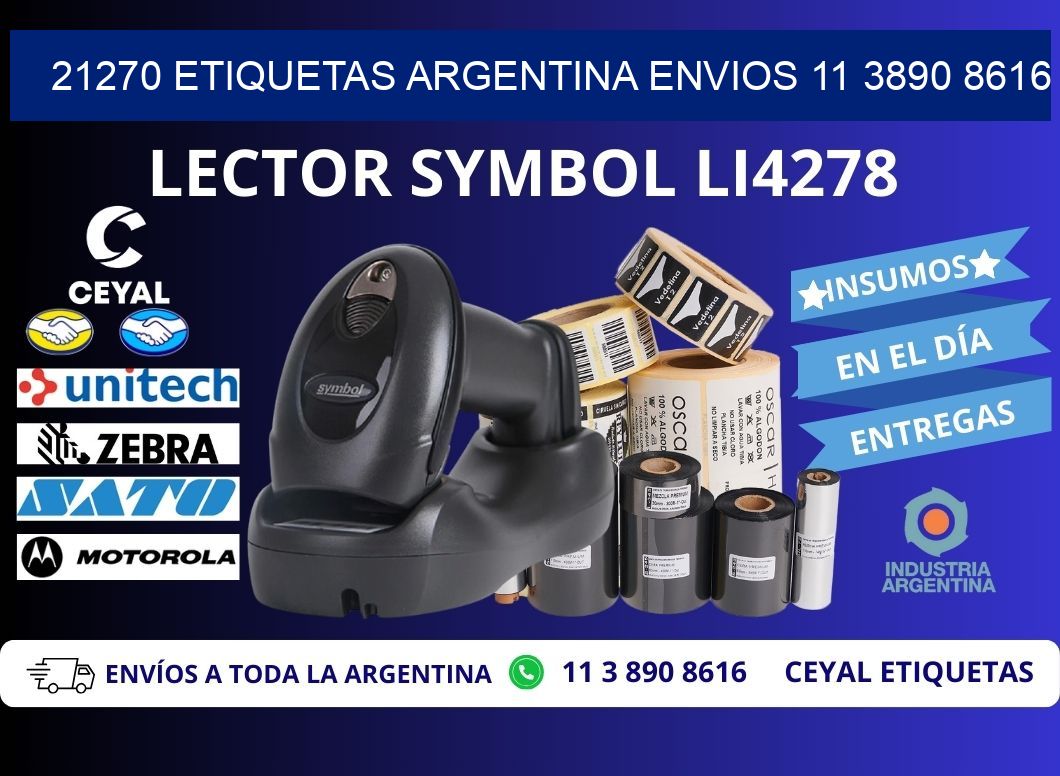 21270 ETIQUETAS ARGENTINA ENVIOS 11 3890 8616
