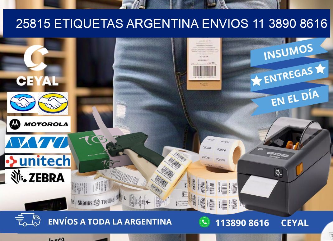 25815 ETIQUETAS ARGENTINA ENVIOS 11 3890 8616