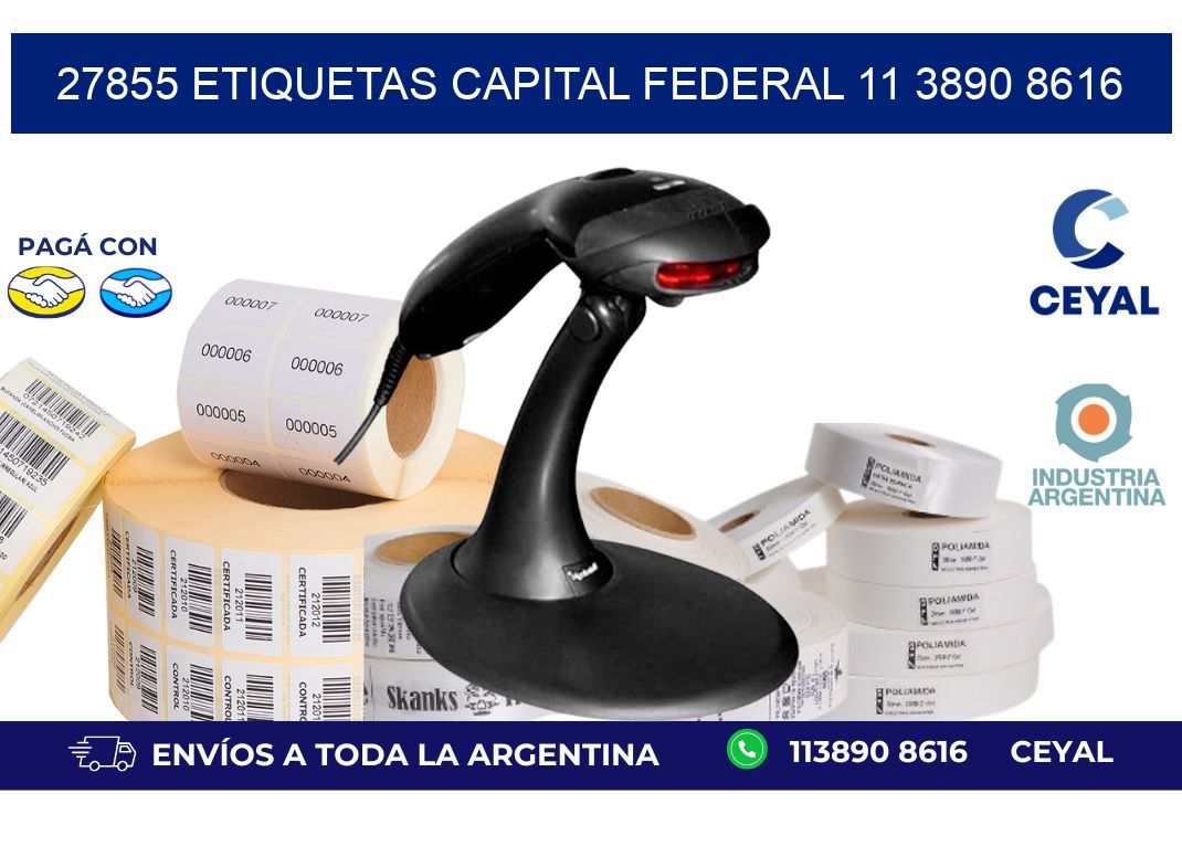 27855 ETIQUETAS CAPITAL FEDERAL 11 3890 8616