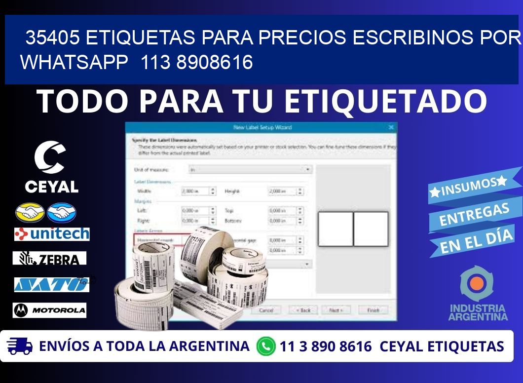 35405 ETIQUETAS PARA PRECIOS ESCRIBINOS POR WHATSAPP  113 8908616