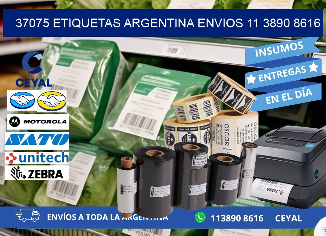 37075 ETIQUETAS ARGENTINA ENVIOS 11 3890 8616