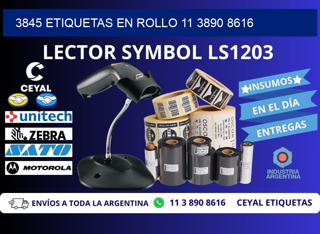 3845 ETIQUETAS EN ROLLO 11 3890 8616