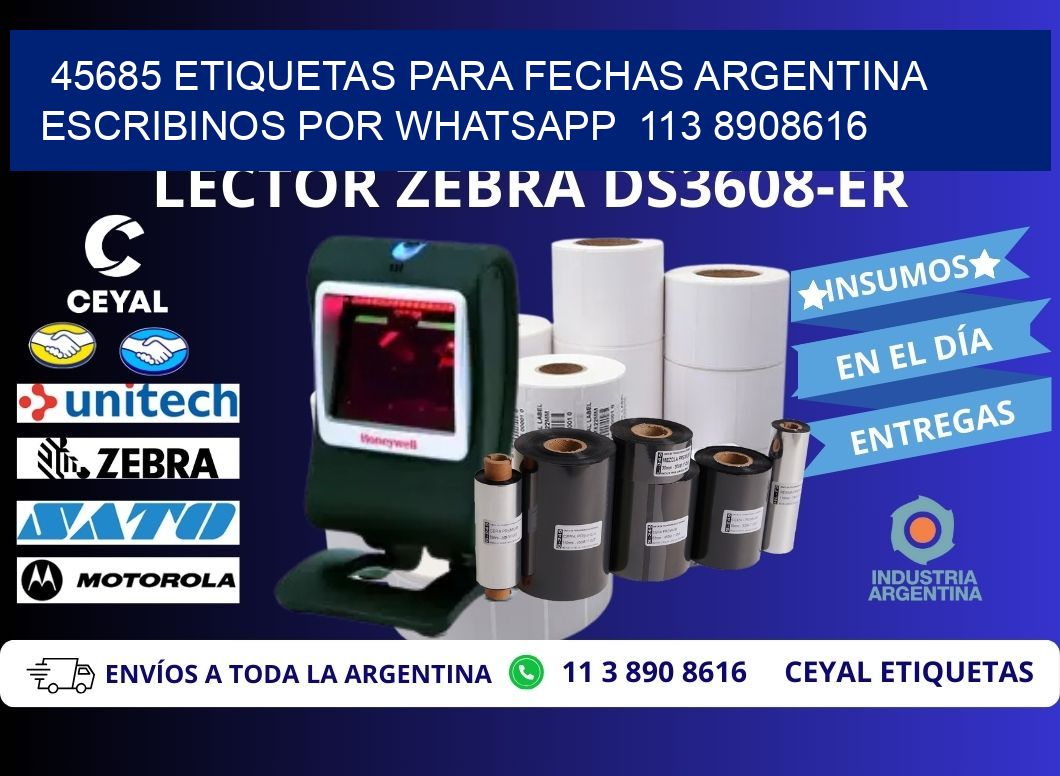 45685 ETIQUETAS PARA FECHAS ARGENTINA ESCRIBINOS POR WHATSAPP  113 8908616