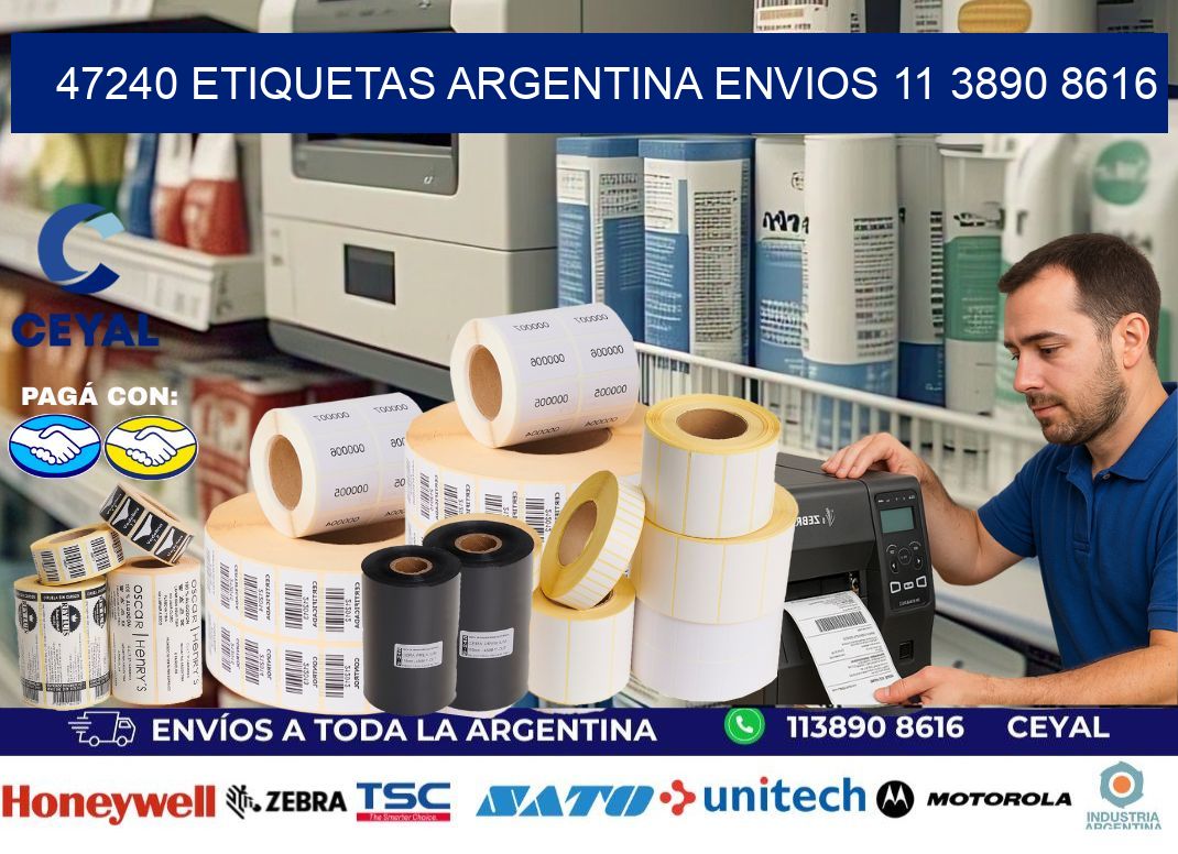 47240 ETIQUETAS ARGENTINA ENVIOS 11 3890 8616