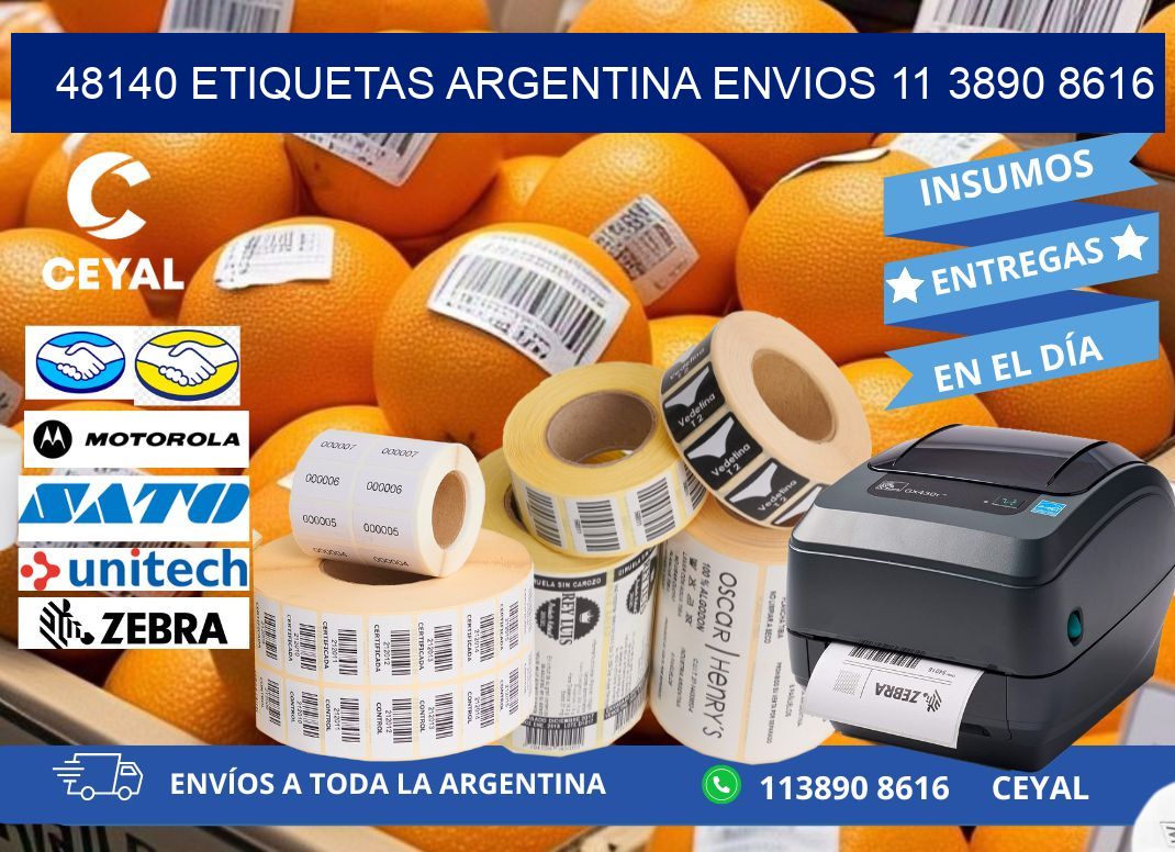 48140 ETIQUETAS ARGENTINA ENVIOS 11 3890 8616