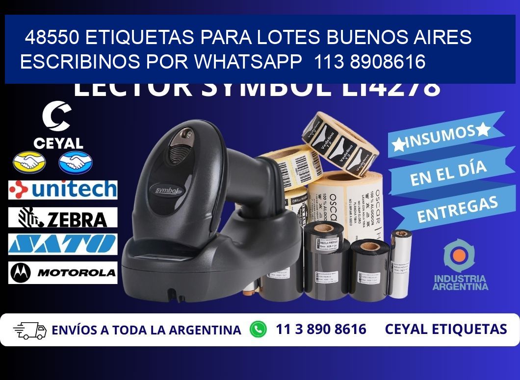 48550 ETIQUETAS PARA LOTES BUENOS AIRES ESCRIBINOS POR WHATSAPP  113 8908616