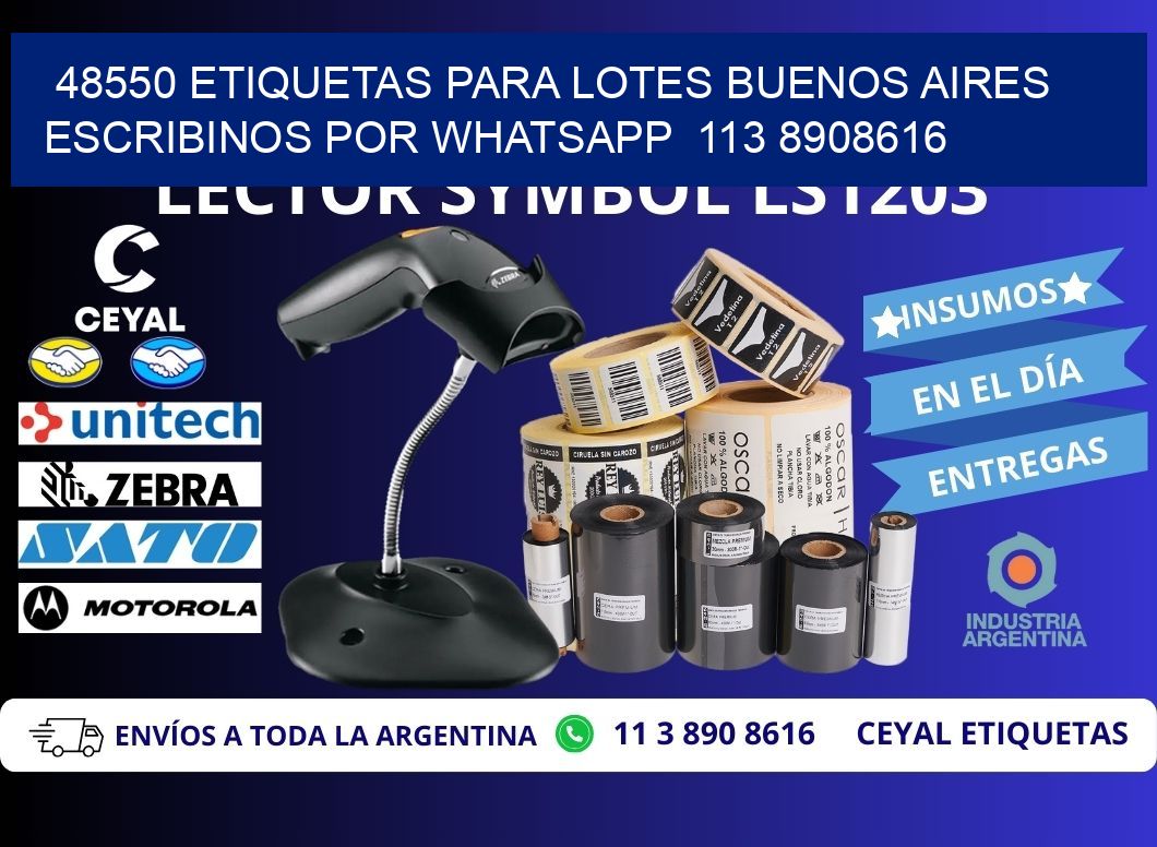 48550 ETIQUETAS PARA LOTES BUENOS AIRES ESCRIBINOS POR WHATSAPP  113 8908616