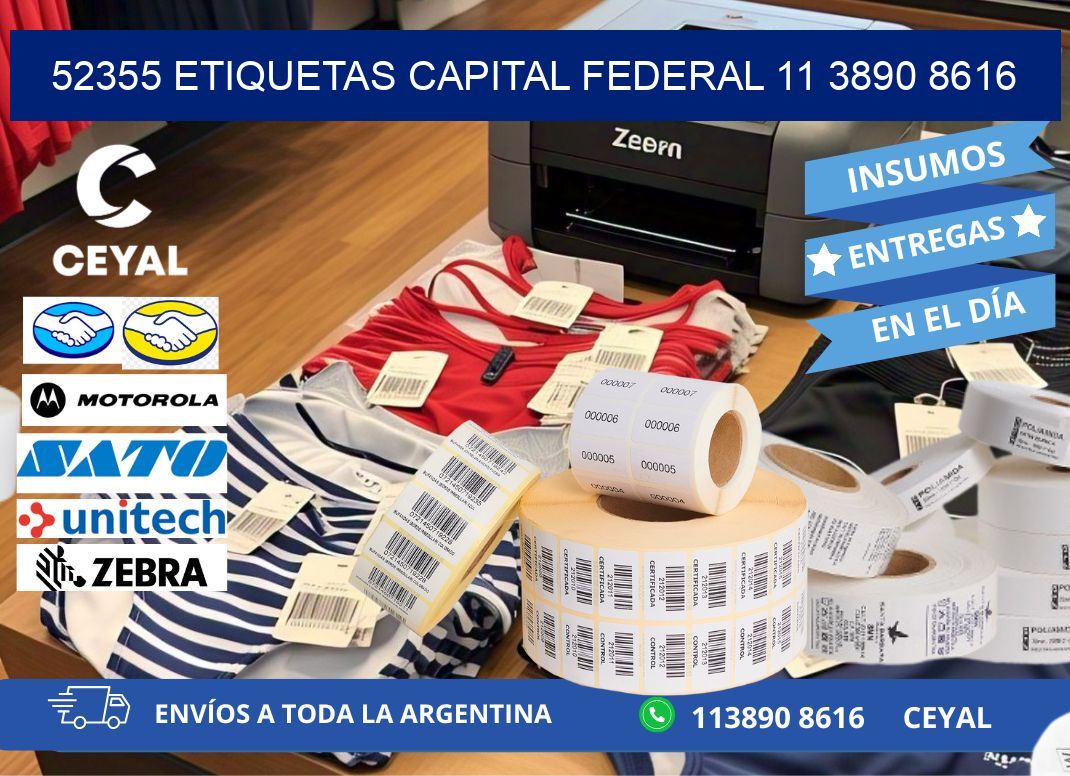 52355 ETIQUETAS CAPITAL FEDERAL 11 3890 8616