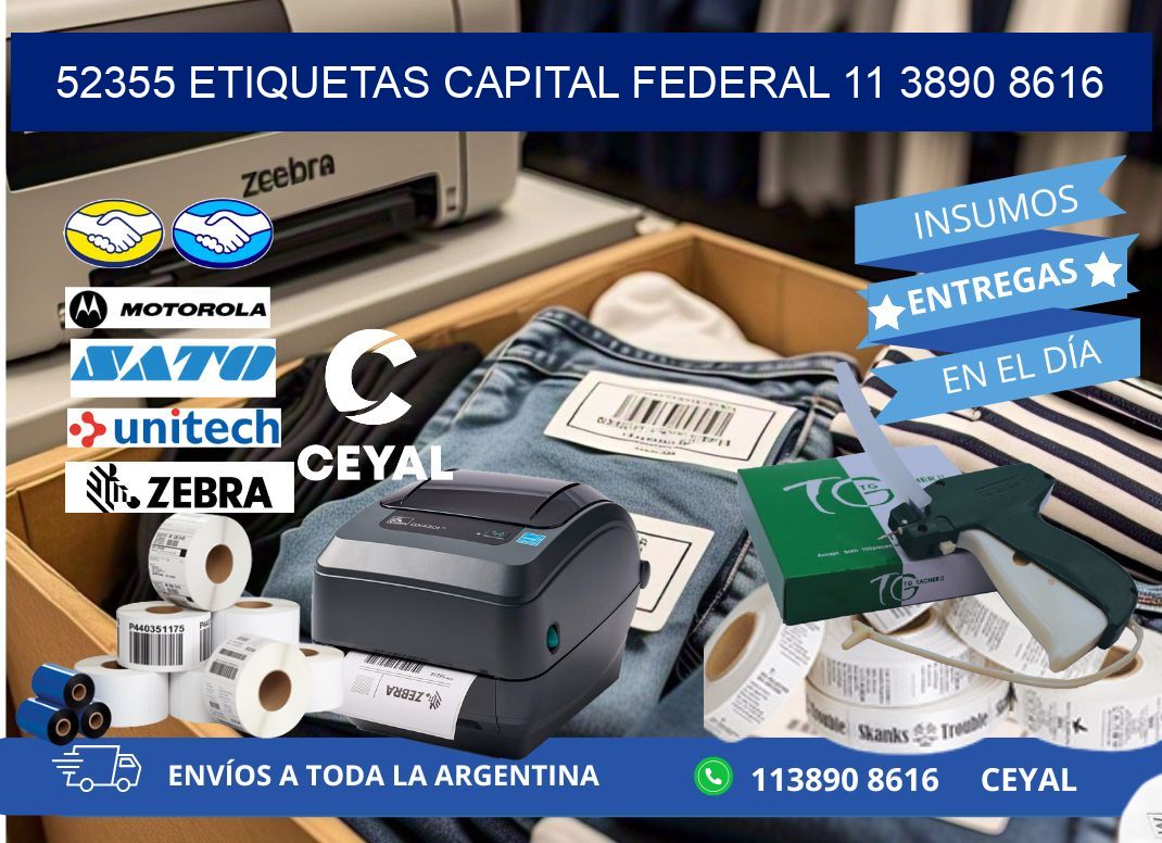 52355 ETIQUETAS CAPITAL FEDERAL 11 3890 8616