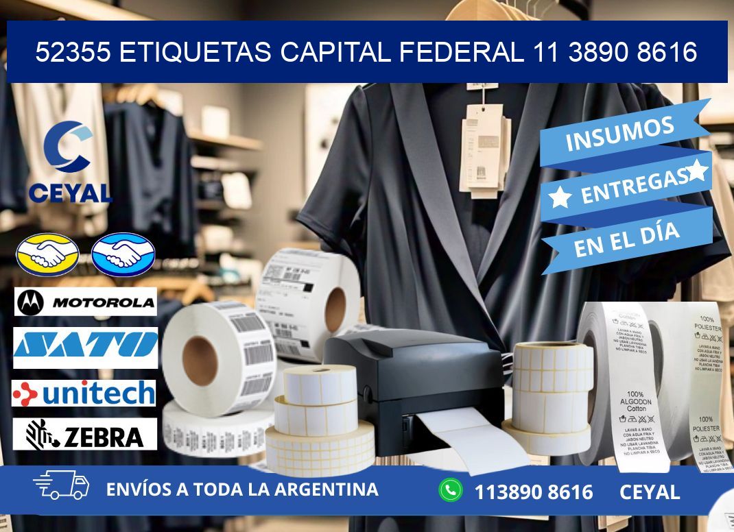 52355 ETIQUETAS CAPITAL FEDERAL 11 3890 8616