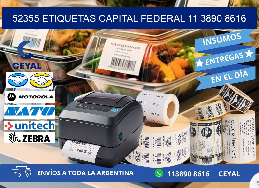 52355 ETIQUETAS CAPITAL FEDERAL 11 3890 8616