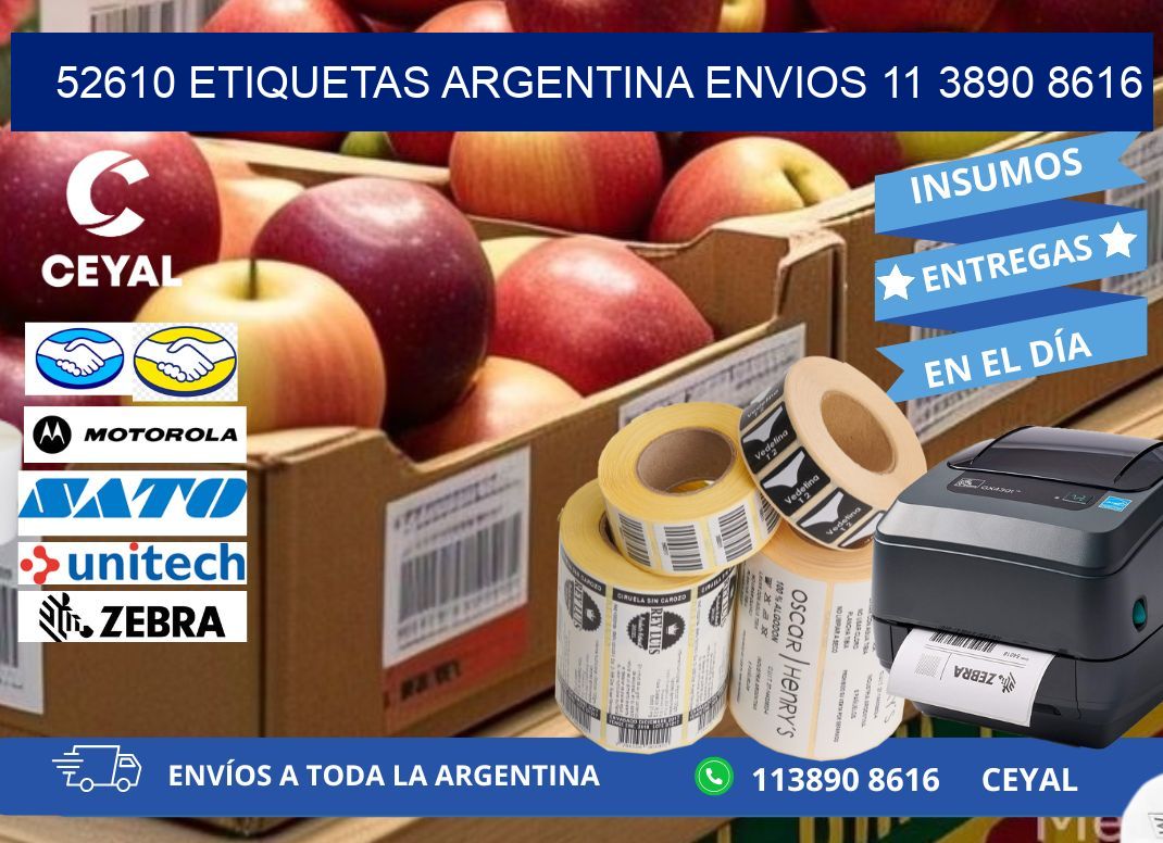 52610 ETIQUETAS ARGENTINA ENVIOS 11 3890 8616