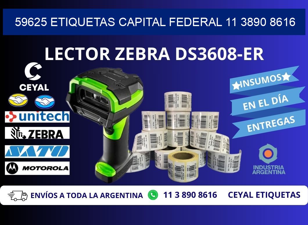 59625 ETIQUETAS CAPITAL FEDERAL 11 3890 8616