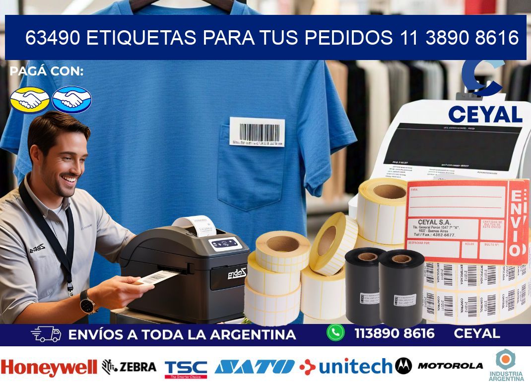 63490 ETIQUETAS PARA TUS PEDIDOS 11 3890 8616