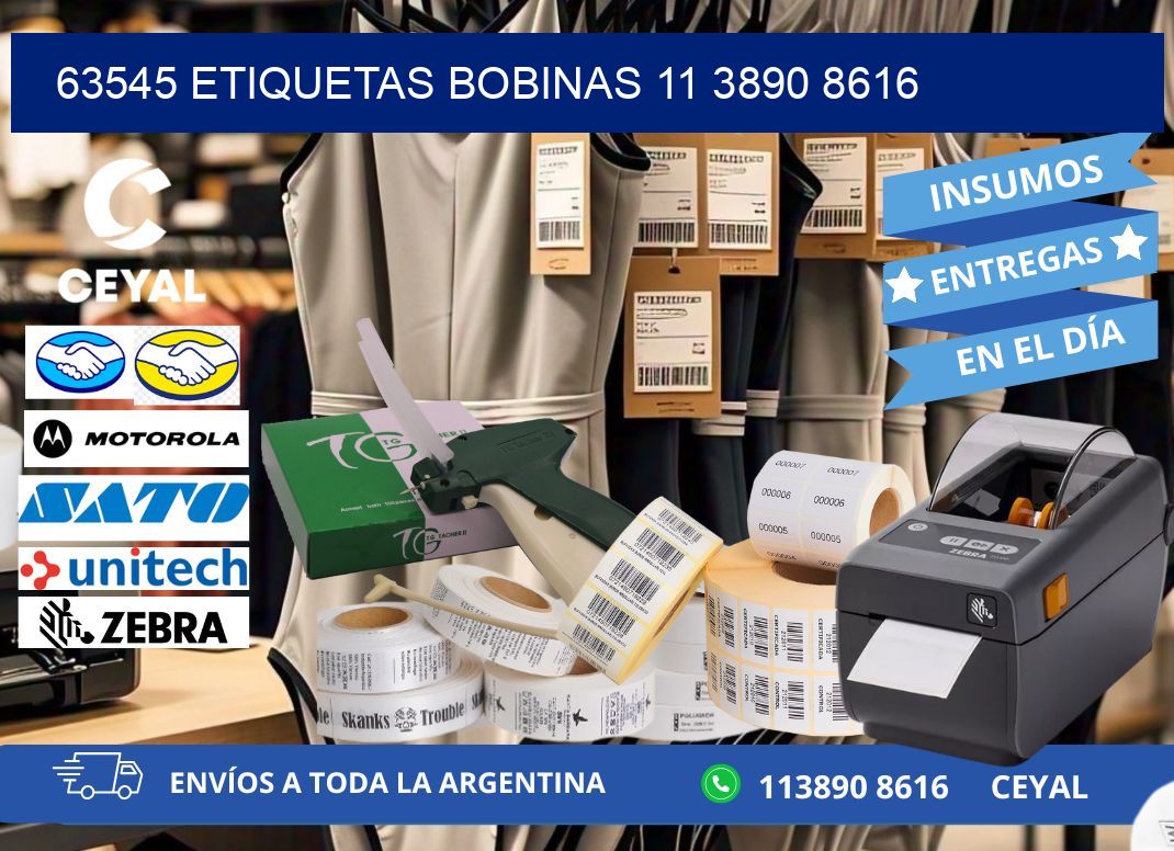63545 ETIQUETAS BOBINAS 11 3890 8616