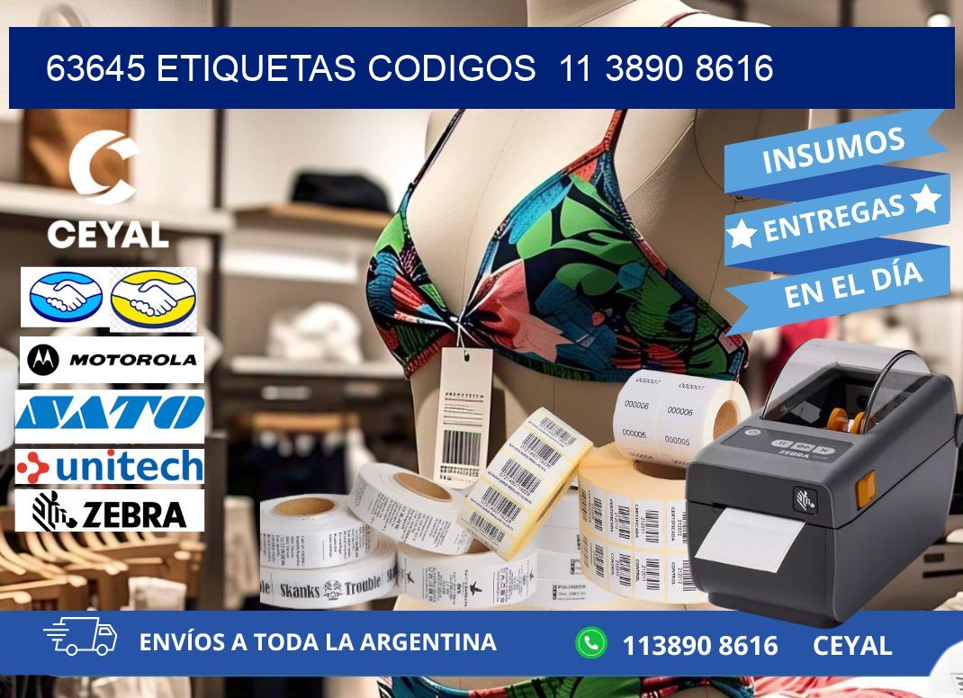 63645 ETIQUETAS CODIGOS  11 3890 8616