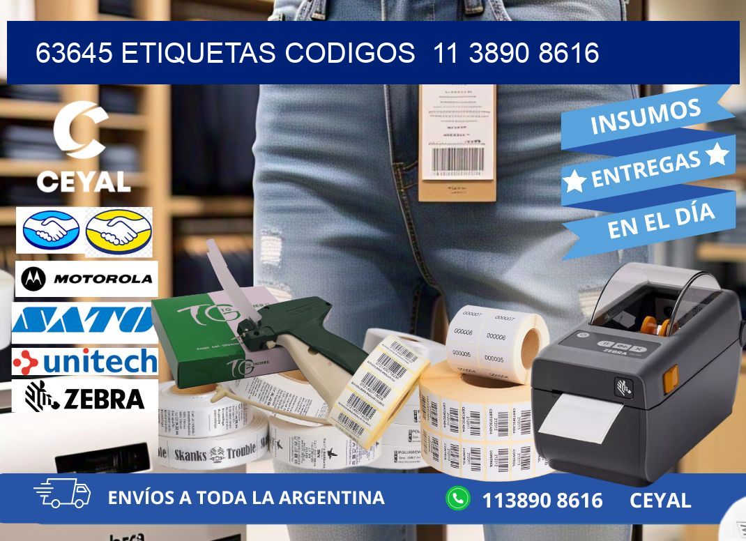 63645 ETIQUETAS CODIGOS  11 3890 8616