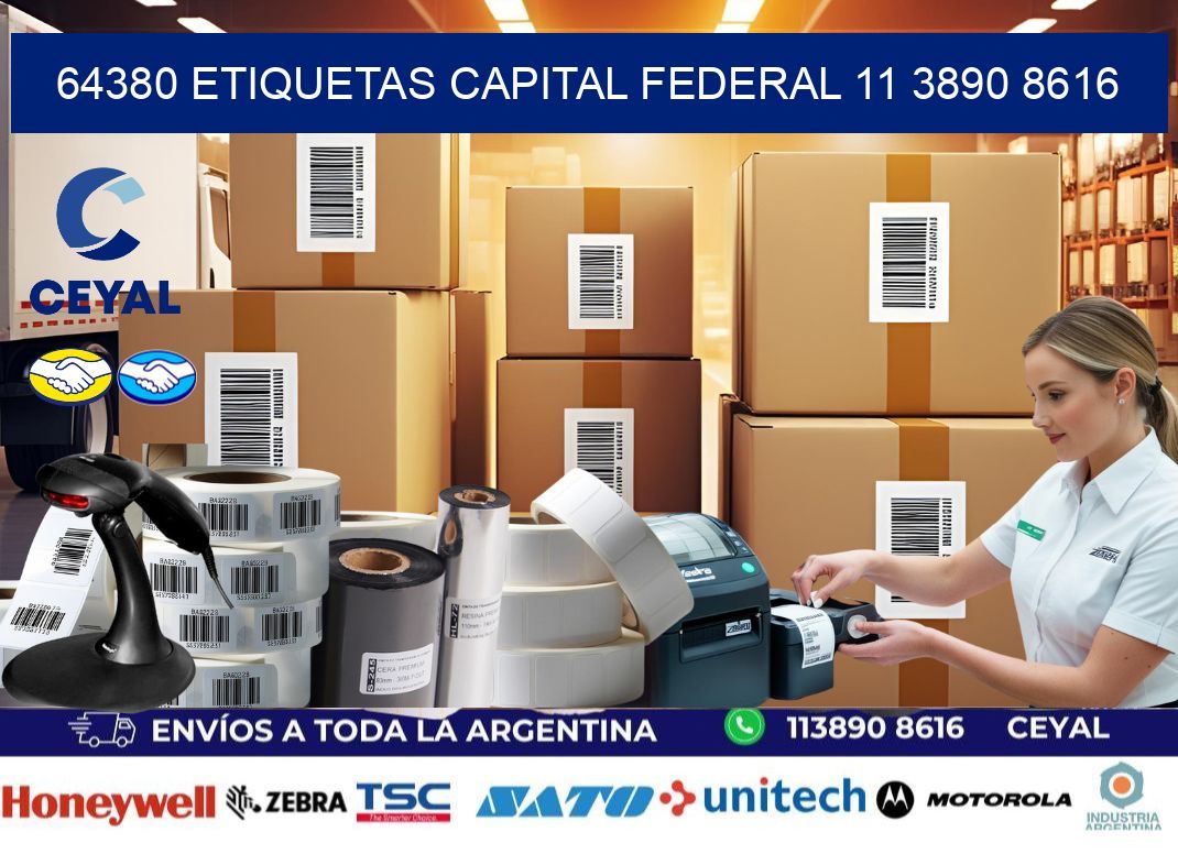 64380 ETIQUETAS CAPITAL FEDERAL 11 3890 8616