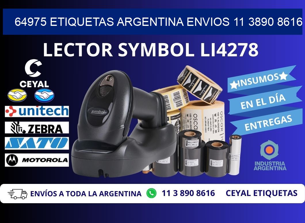 64975 ETIQUETAS ARGENTINA ENVIOS 11 3890 8616