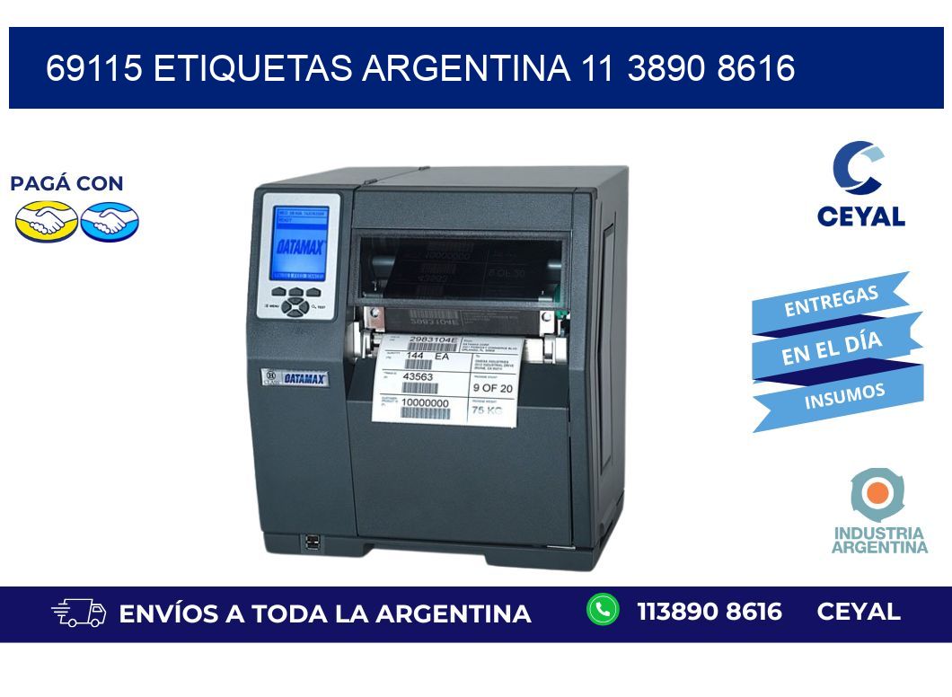 69115 ETIQUETAS ARGENTINA 11 3890 8616