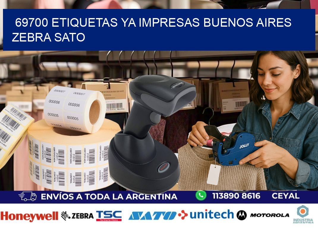 69700 ETIQUETAS YA IMPRESAS BUENOS AIRES ZEBRA SATO