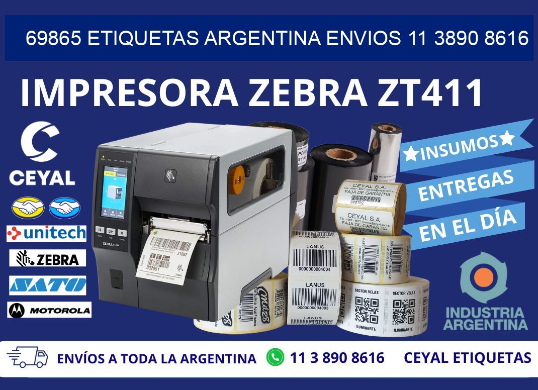 69865 ETIQUETAS ARGENTINA ENVIOS 11 3890 8616