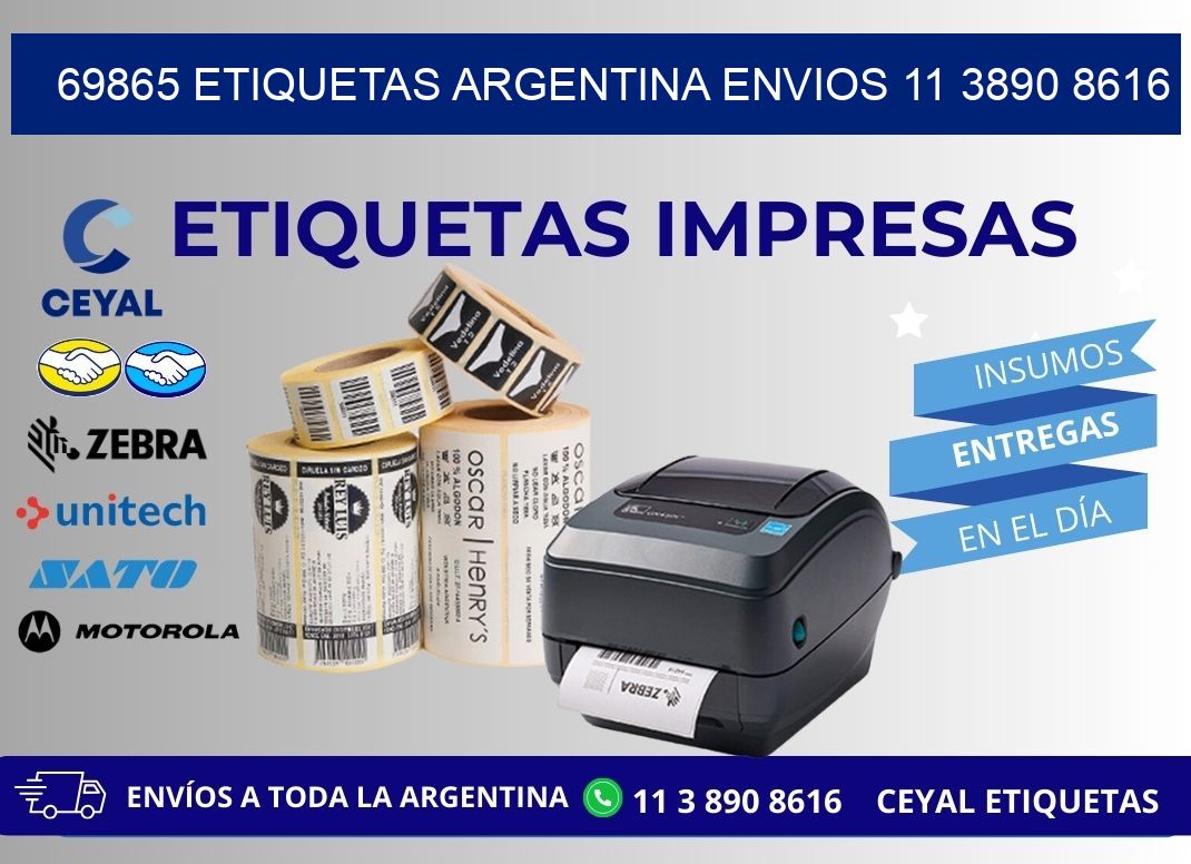 69865 ETIQUETAS ARGENTINA ENVIOS 11 3890 8616