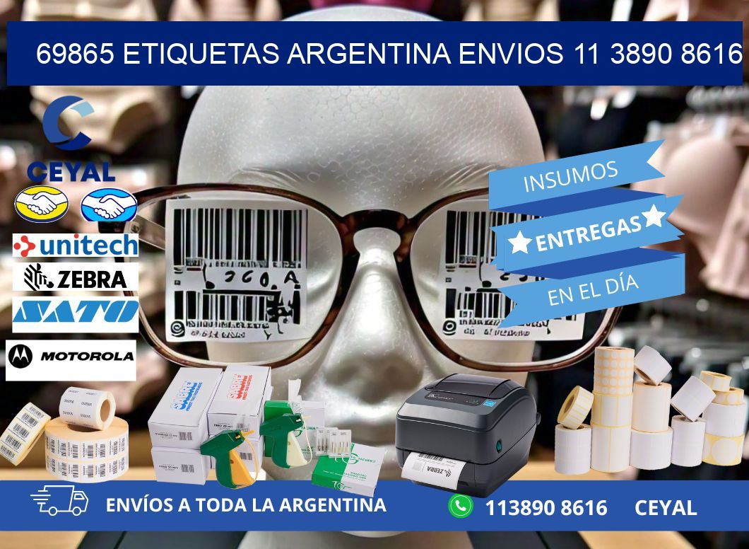 69865 ETIQUETAS ARGENTINA ENVIOS 11 3890 8616