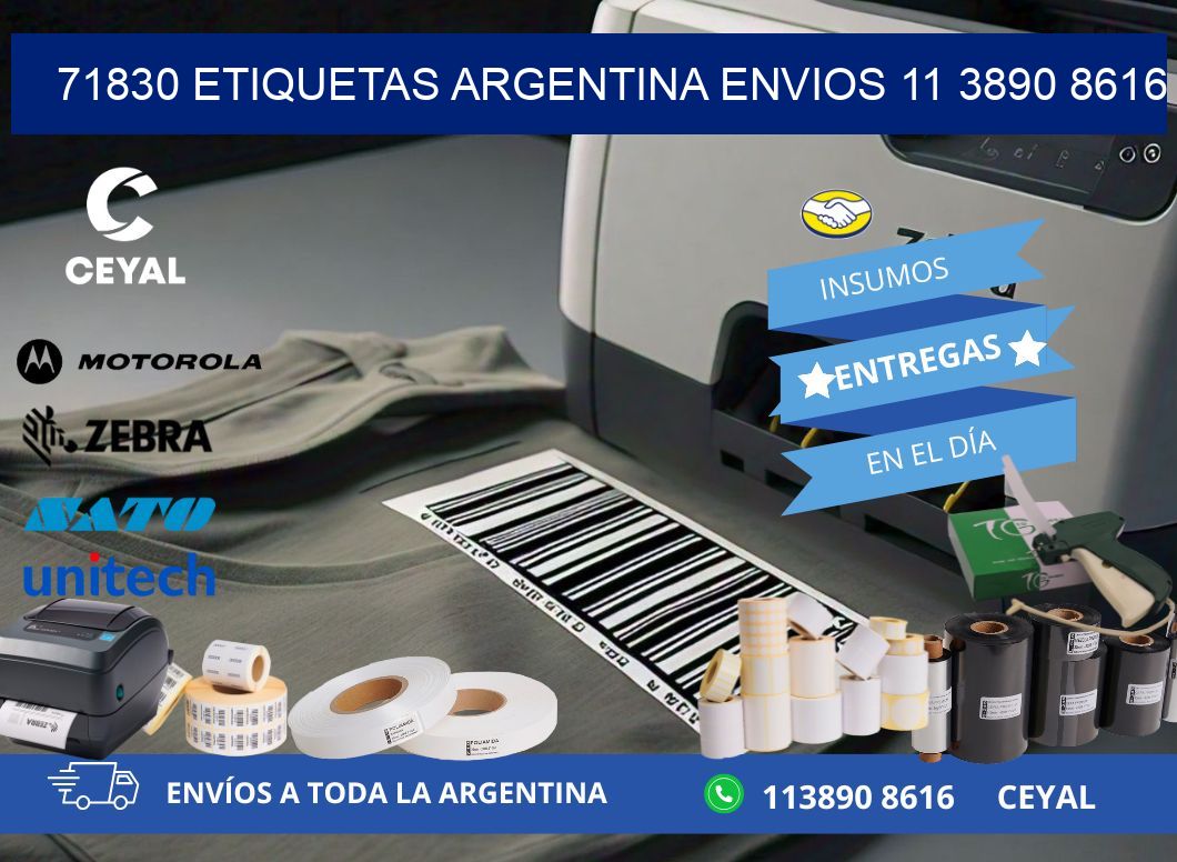 71830 ETIQUETAS ARGENTINA ENVIOS 11 3890 8616
