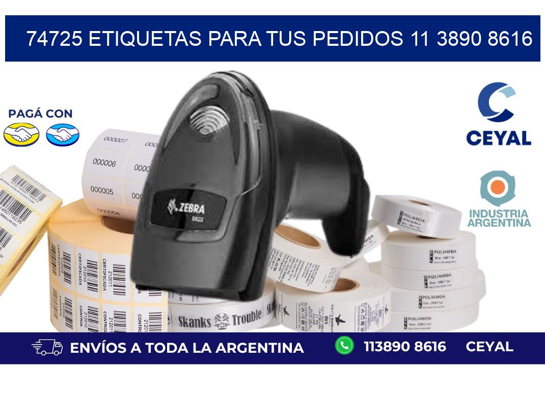74725 ETIQUETAS PARA TUS PEDIDOS 11 3890 8616
