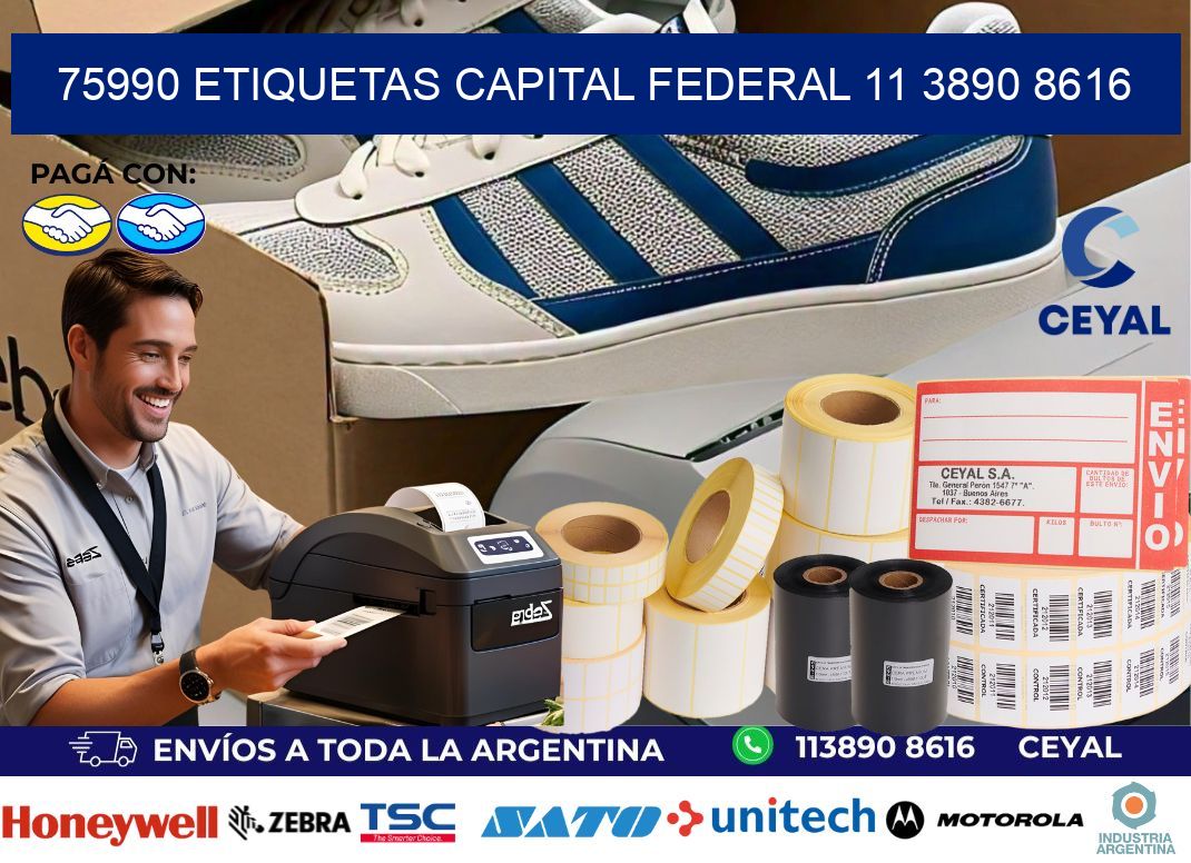 75990 ETIQUETAS CAPITAL FEDERAL 11 3890 8616