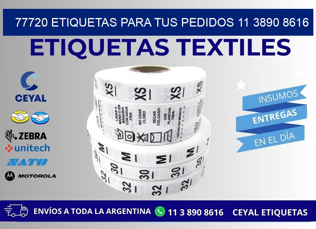 77720 ETIQUETAS PARA TUS PEDIDOS 11 3890 8616