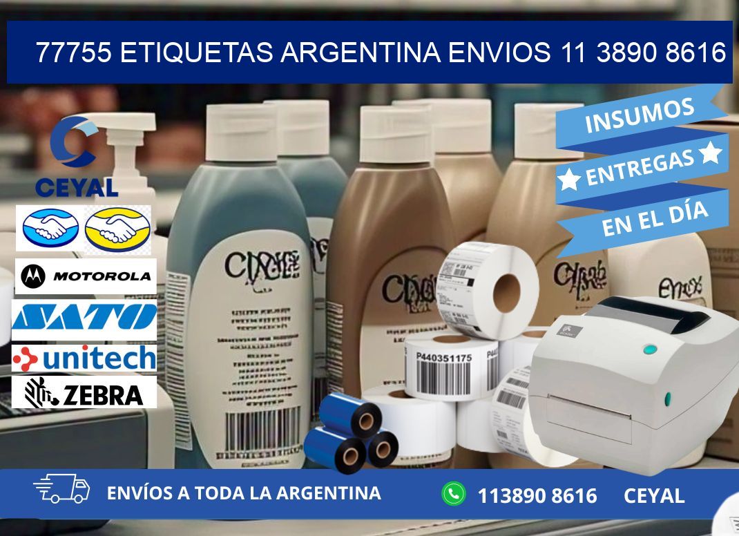 77755 ETIQUETAS ARGENTINA ENVIOS 11 3890 8616