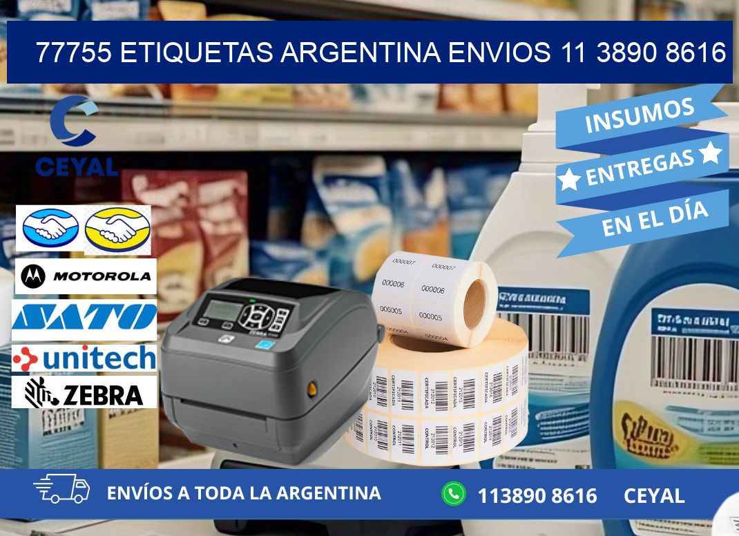 77755 ETIQUETAS ARGENTINA ENVIOS 11 3890 8616