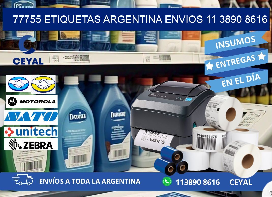 77755 ETIQUETAS ARGENTINA ENVIOS 11 3890 8616