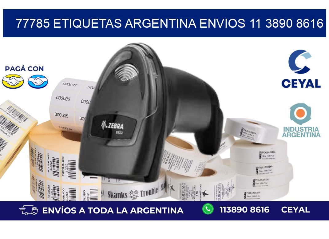 77785 ETIQUETAS ARGENTINA ENVIOS 11 3890 8616