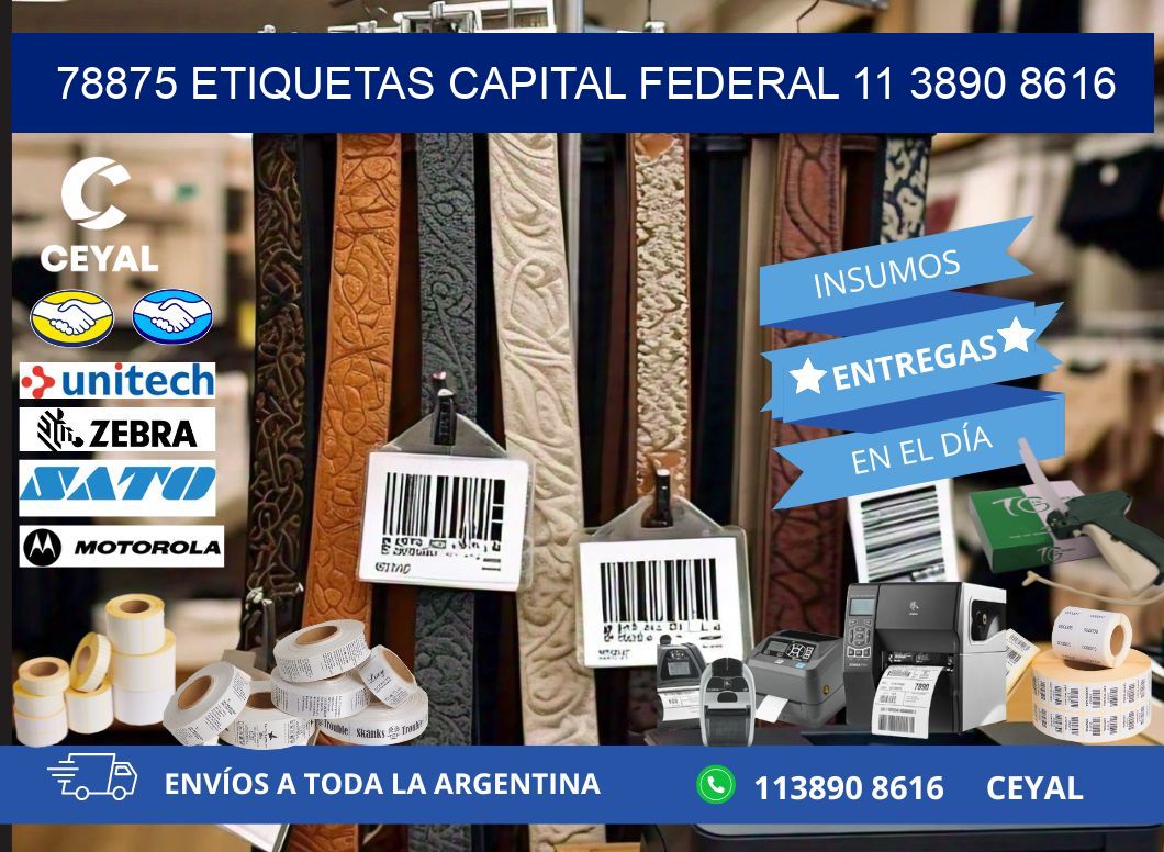 78875 ETIQUETAS CAPITAL FEDERAL 11 3890 8616