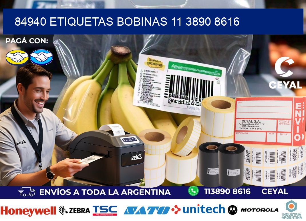 84940 ETIQUETAS BOBINAS 11 3890 8616