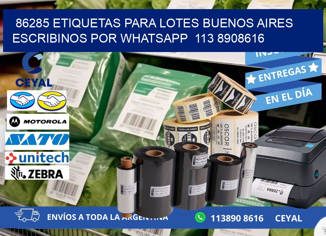 86285 ETIQUETAS PARA LOTES BUENOS AIRES ESCRIBINOS POR WHATSAPP  113 8908616