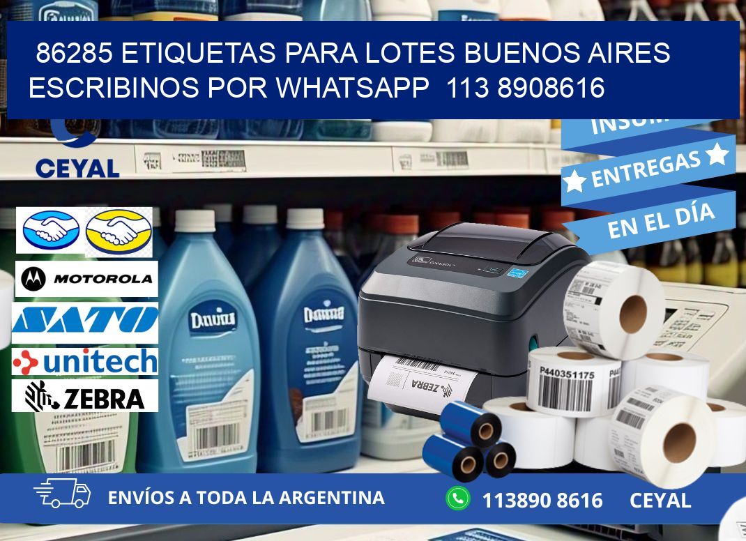 86285 ETIQUETAS PARA LOTES BUENOS AIRES ESCRIBINOS POR WHATSAPP  113 8908616