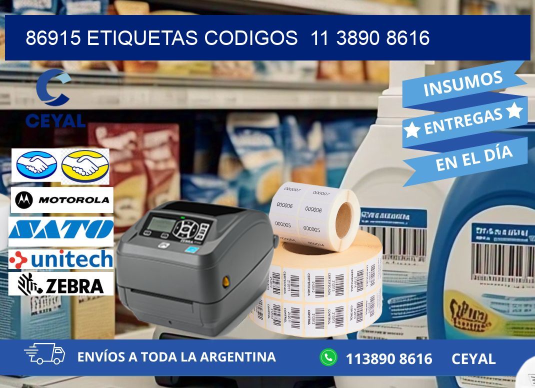 86915 ETIQUETAS CODIGOS  11 3890 8616
