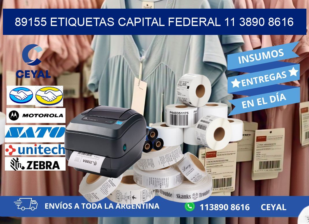 89155 ETIQUETAS CAPITAL FEDERAL 11 3890 8616