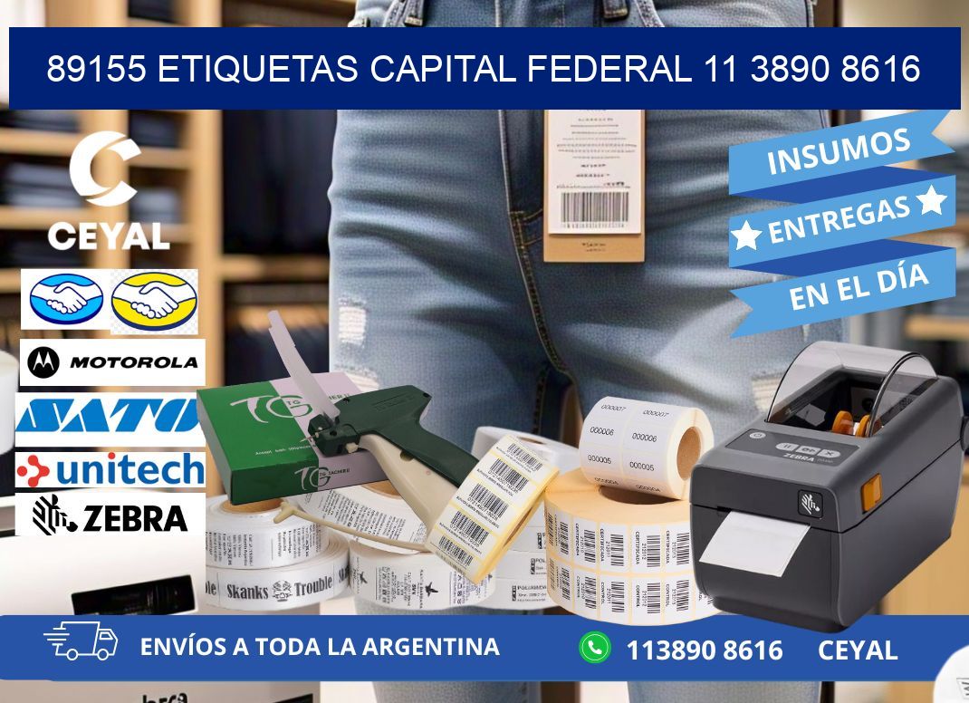 89155 ETIQUETAS CAPITAL FEDERAL 11 3890 8616