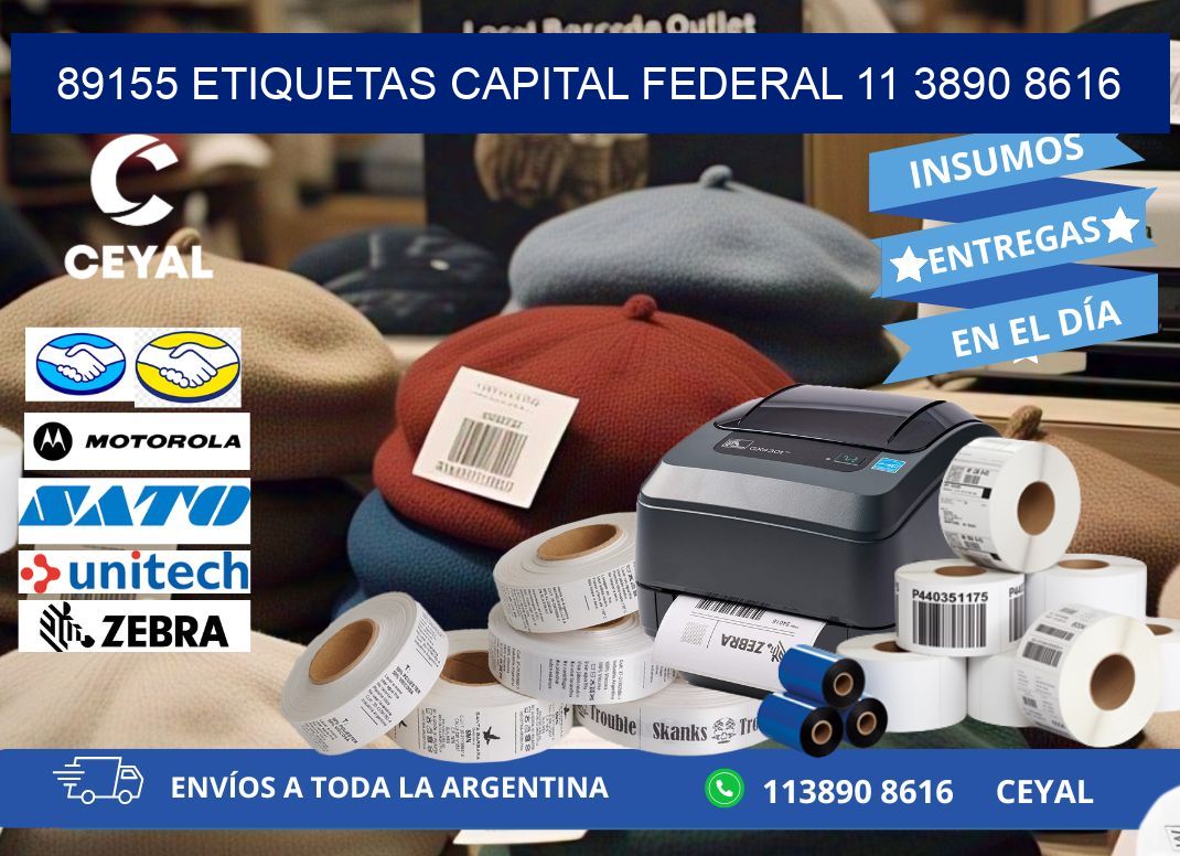 89155 ETIQUETAS CAPITAL FEDERAL 11 3890 8616