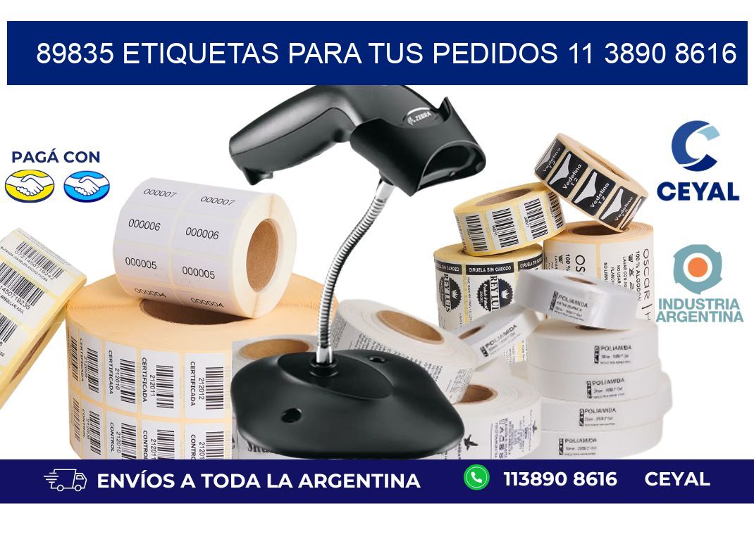 89835 ETIQUETAS PARA TUS PEDIDOS 11 3890 8616