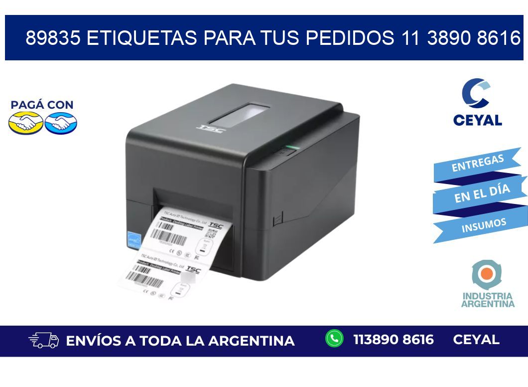 89835 ETIQUETAS PARA TUS PEDIDOS 11 3890 8616