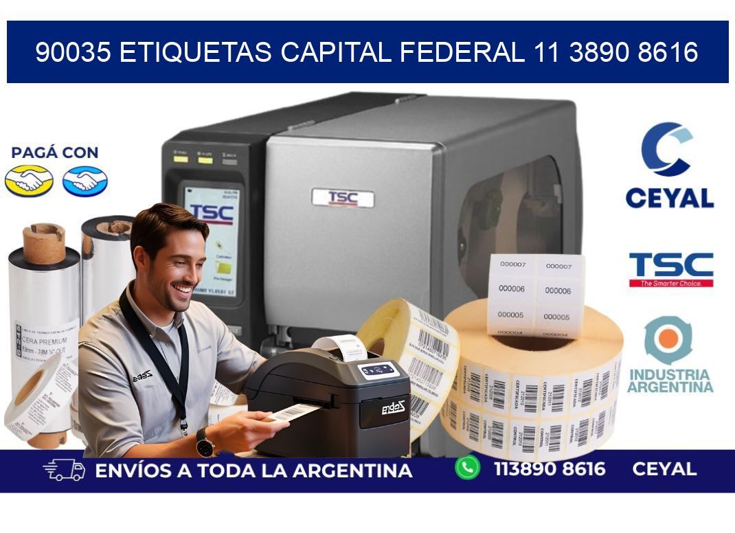 90035 ETIQUETAS CAPITAL FEDERAL 11 3890 8616